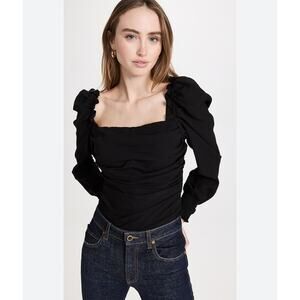 NWT ASTR the label Puff Sleeve Square Neck Top